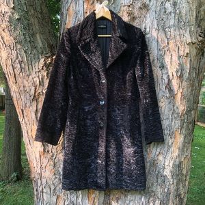 Bebe Textured Faux Fur Winter Coat